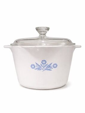 Vintage Corning Ware P-55-B Blue Cornflower Dish